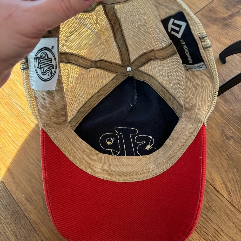 STP Vintage Red and Navy Trucker Hat